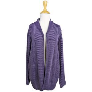 Purple Women's Cardigan Sweater